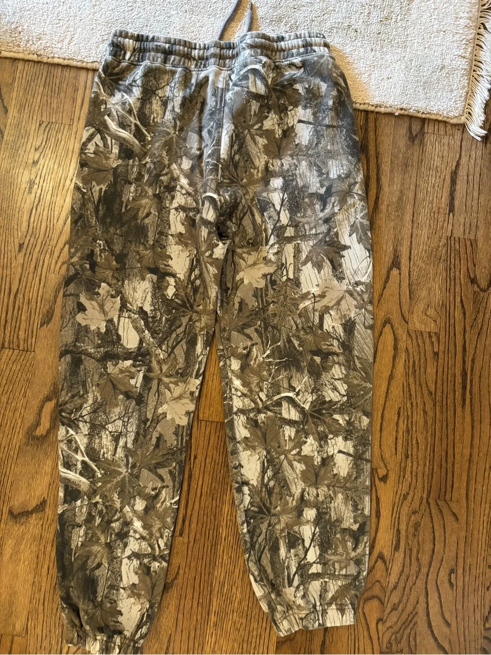 Hollister Men's Camouflage Drawstring Joggers in Brown & Tan